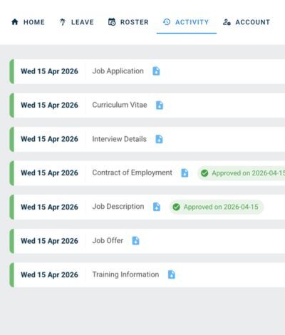HRM4less Audit trail